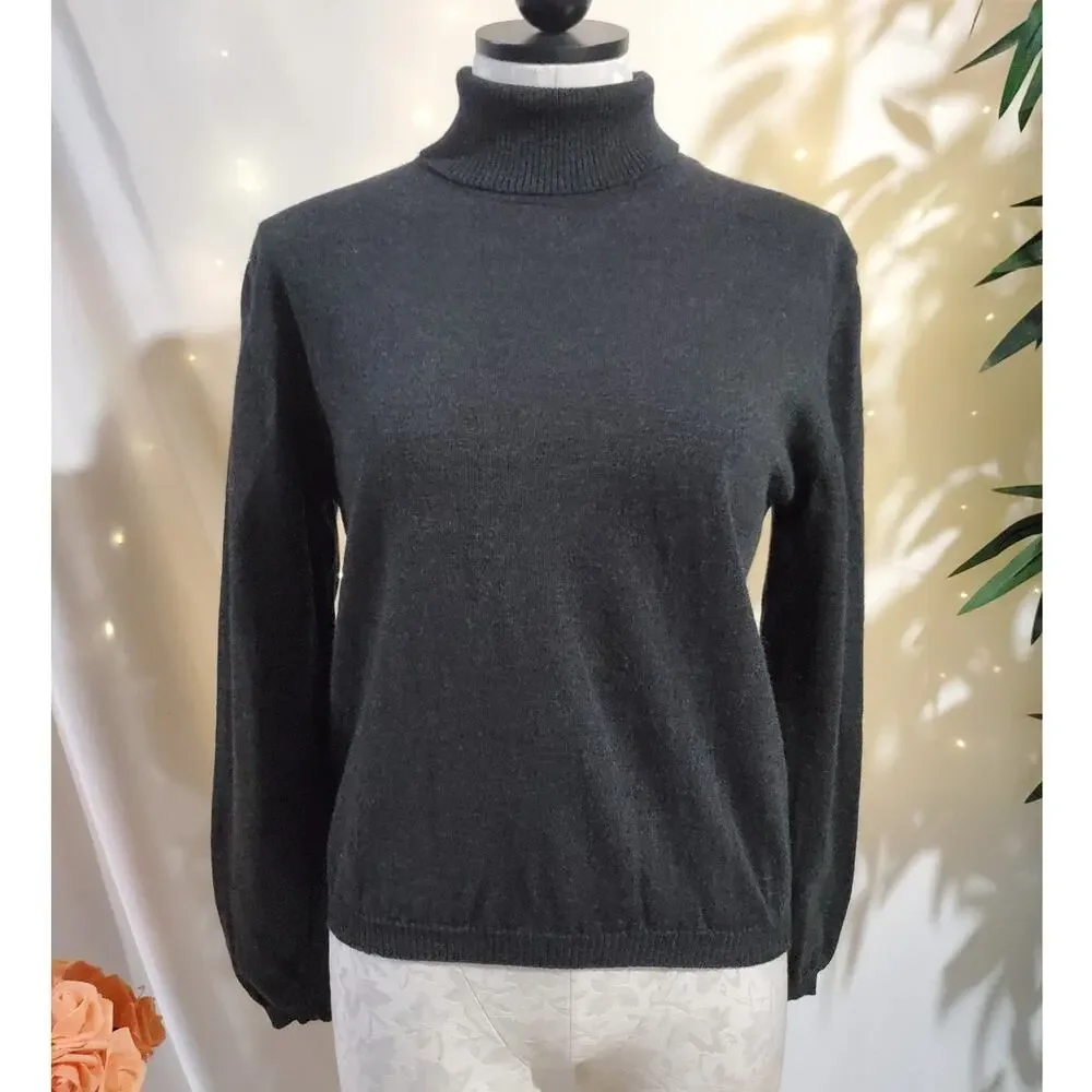 Brooks Brothers Black Turtleneck Sweater - Picture 1 of 8